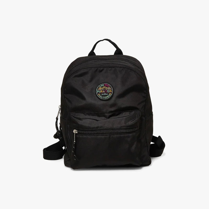 Pura Vida Black Mini Backpack