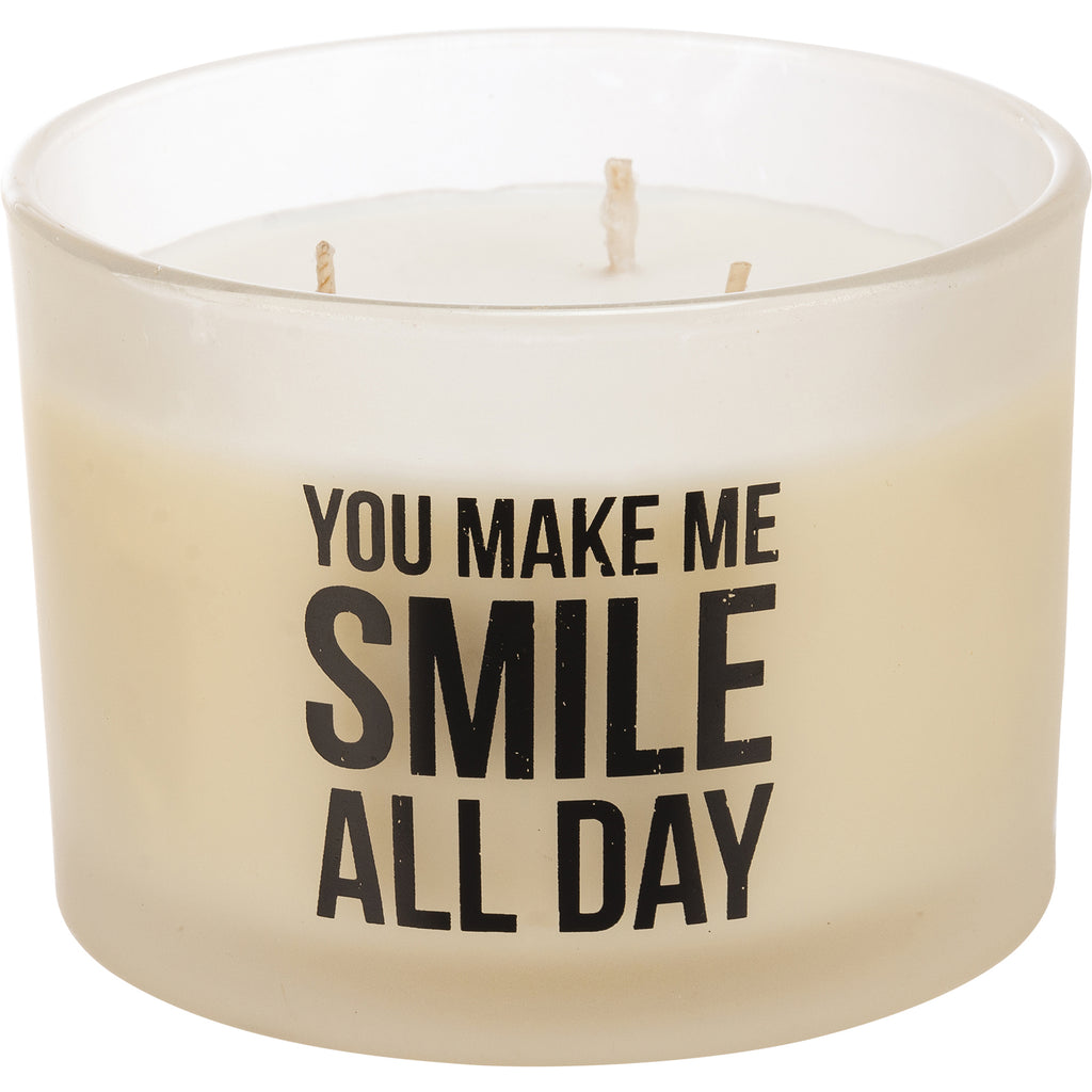 You Make Me Smile Jar Candle