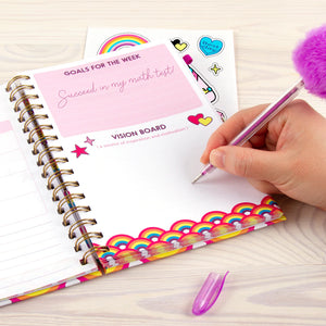 Rainbow Bright Locking Activity Journal