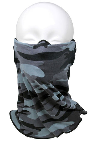 Camouflage Seamless Face Tube Mask with Ear Holes