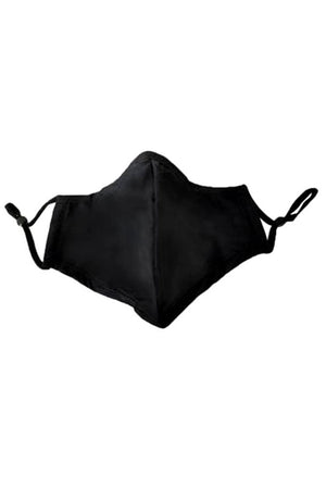 Non-Medical Black Cotton Washable & Reusable Fashion Face Mask with Seam & Adjustable Earloop