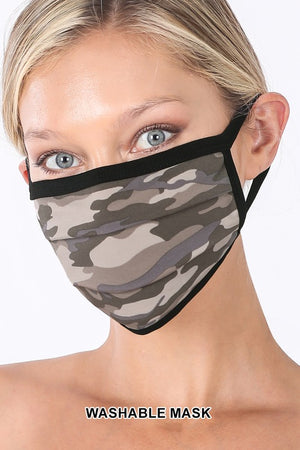 Camouflage Washable Cotton Mask