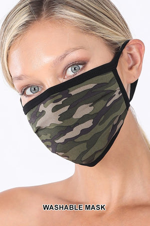Camouflage Washable Cotton Mask