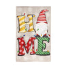 Home Gnome House Burlap Flag