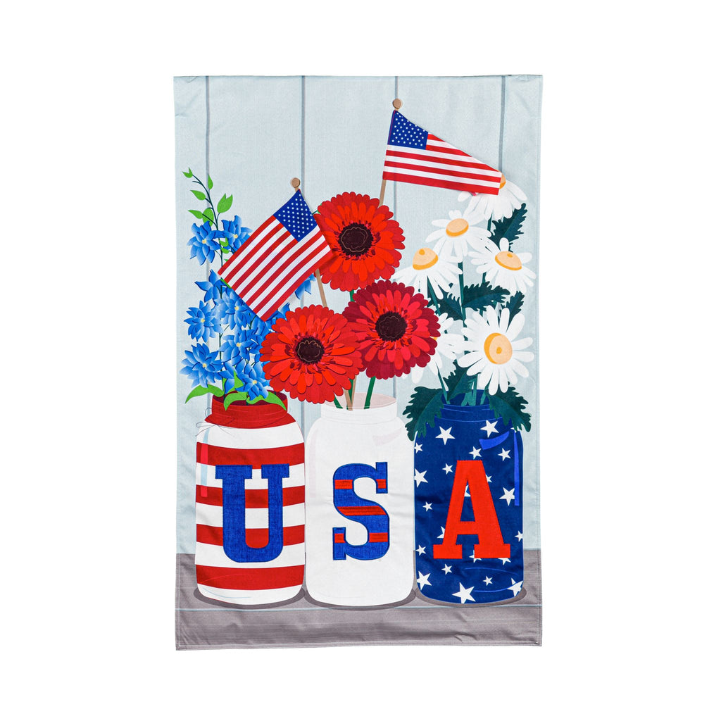 USA Mason Jars House Linen Flag