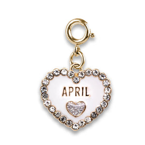 CHARM IT! Gold April Birthstone Charm