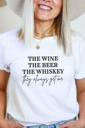 The Wine, The Beer, The Whiskey Tee