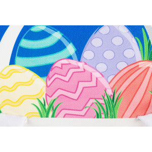 Easter Bunny Basket Garden Burlap Flag