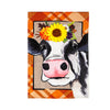 Fall Cow Garden Burlap Flag