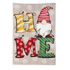 Home Gnome Garden Burlap Flag