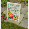 In Memory of a Life Beautifully Lived Garden Burlap Flag