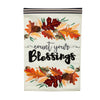 Count Your Blessings Garden Burlap Flag