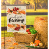 Count Your Blessings Garden Burlap Flag