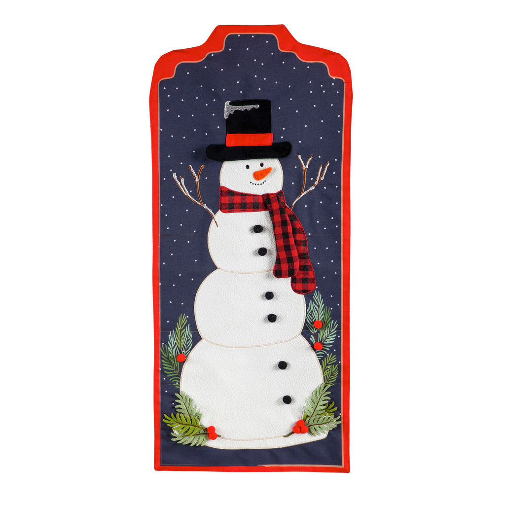 Winter Snowman Everlasting Impressions Textile Décor