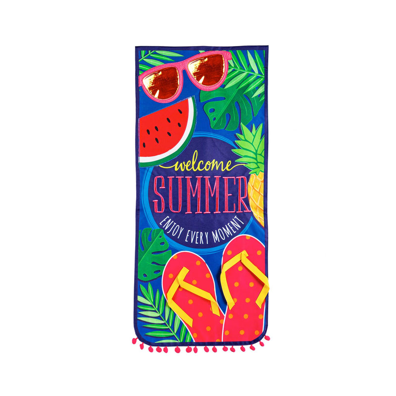 Welcome Summer Everlasting Impressions Textile Flag
