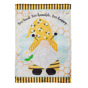 Bee Humble Bee Gnome Garden Lustre Flag