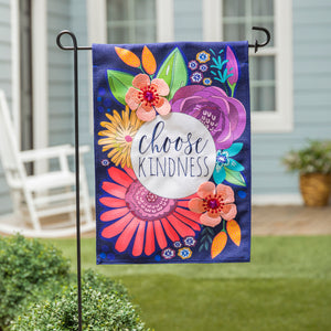 Choose Kindness Burlap Garden Flag