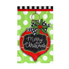 Patterned Ornament with Holly House Applique Flag