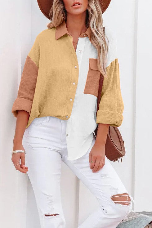 Stretch the Rules Yellow Color Block Top