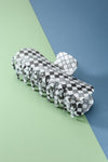 Oversized Checkered Hair Claw Clip