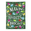 Making Spirits Bright Garden Applique Flag