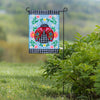 Patterned Ladybug Garden Applique Flag