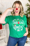 Give Like Santa, Love Like Jesus Christmas Tee