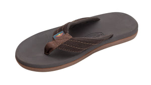 East Cape Molded Rubber Men's Rainbow Sandals - Dark Brown