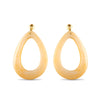 Oval Yellow Myra Drop Earrings