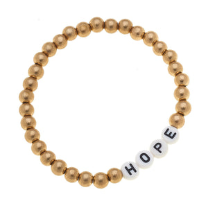 Gold Caterina Stretch Bracelet - Hope