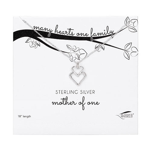 Mother of One - Many Hearts One Family Open Heart Necklace