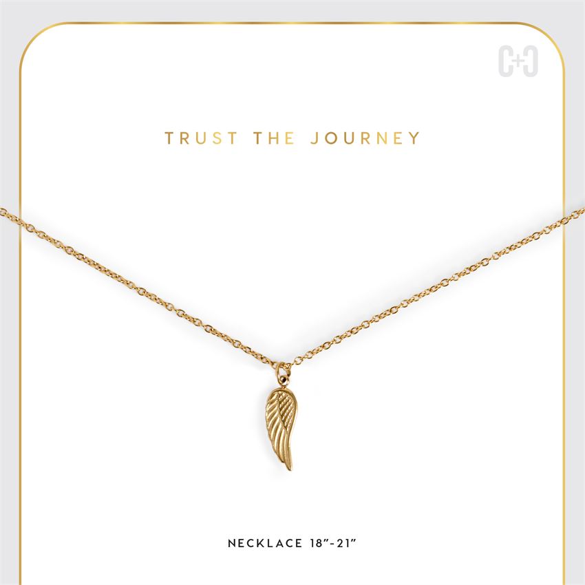 Trust The Journey Inspired Charm Necklace