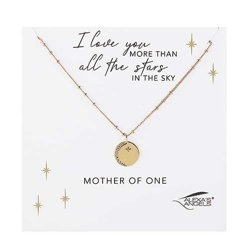 Mother of One Moon and Stars Necklace