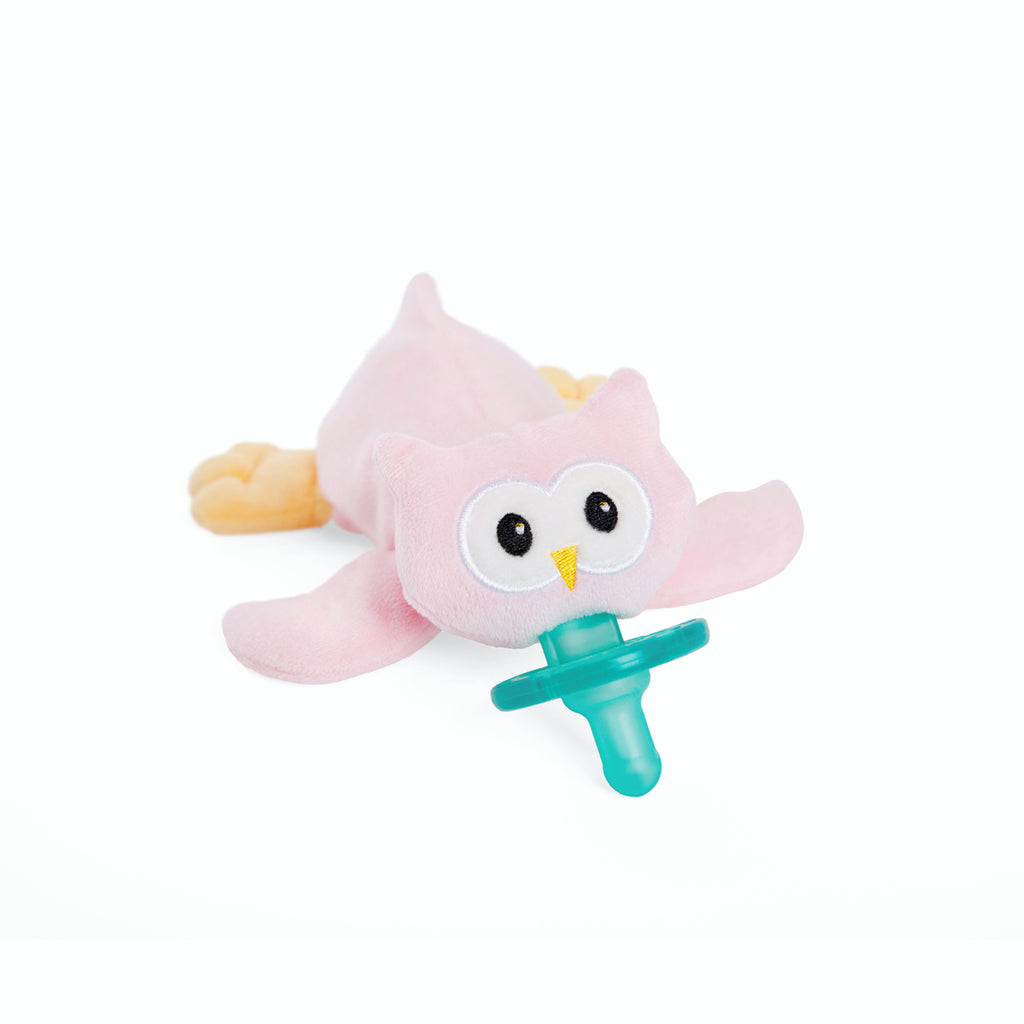 Pink Owl WubbaNub Pacifier