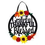 Harvest Floral Laser Cut Door Decor