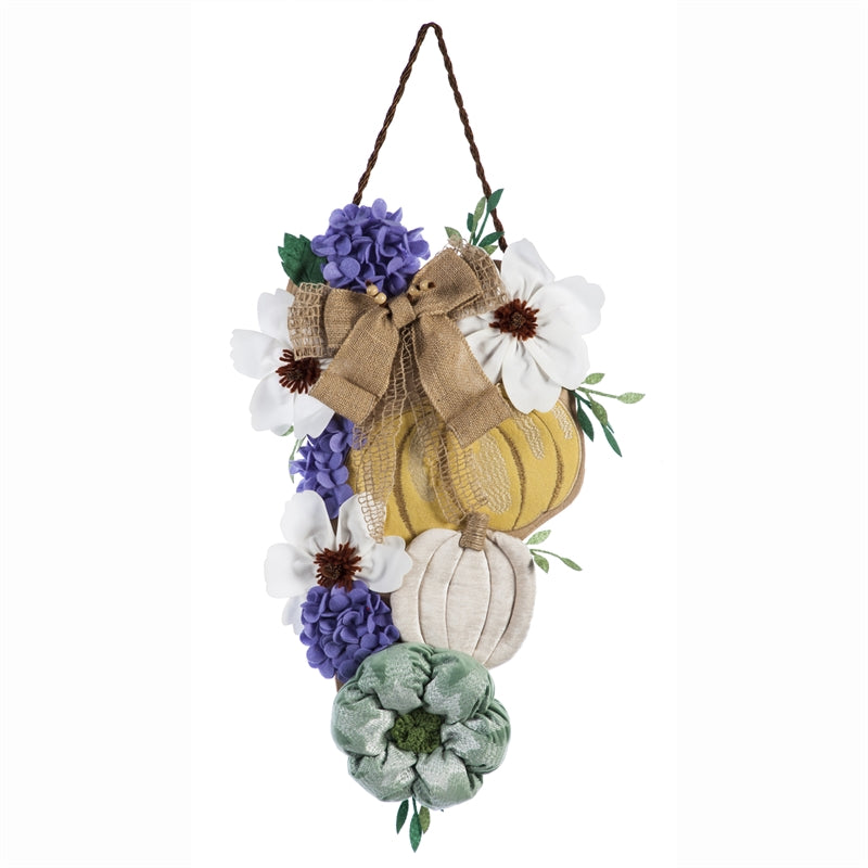 Soft Autumn Floral Swag Door Decor