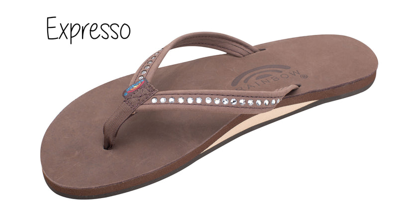 Catalina Tapered Strap Ladies' Rainbow Sandals - Expresso – PB&J Archdale