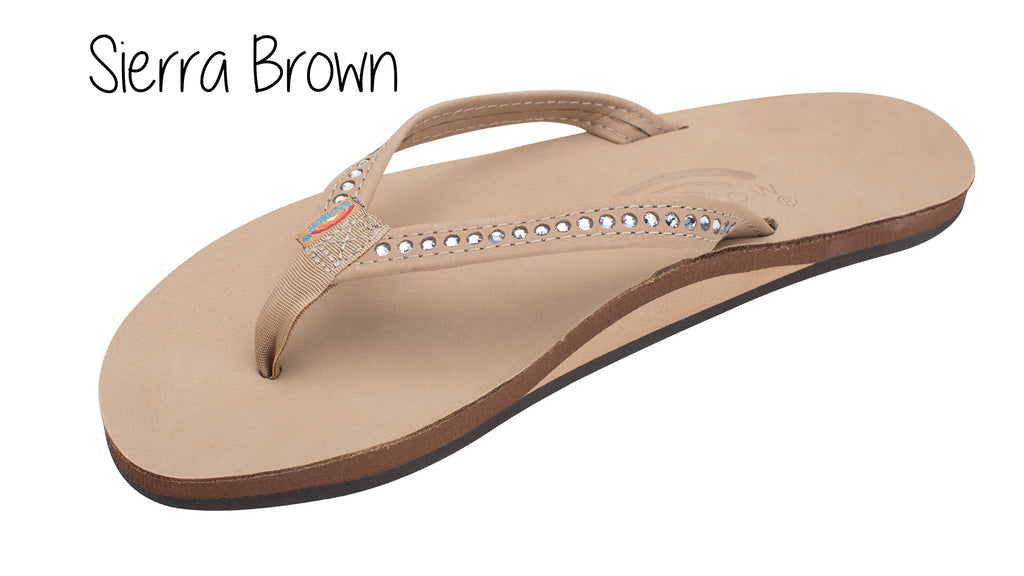 Crystal Ladies' Rainbow Sandals - Sierra Brown