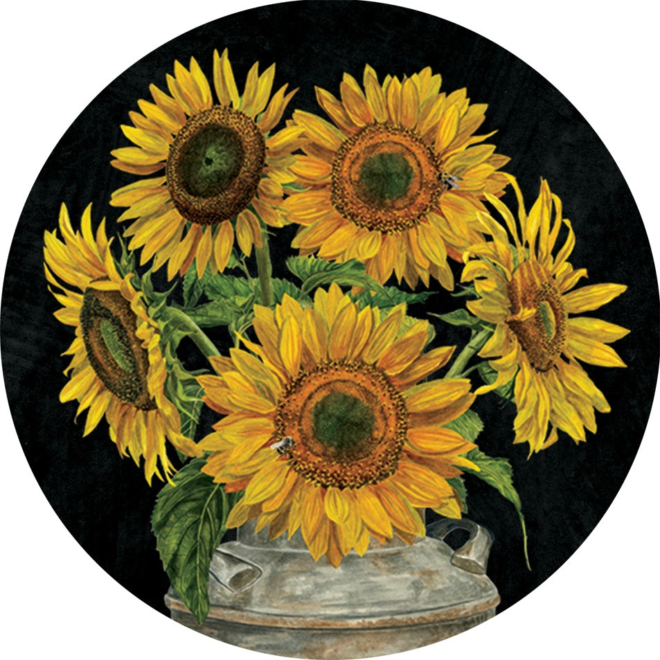 Sunflower Stripes Accent Magnet
