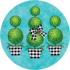 Gingham Topiary Accent Magnet