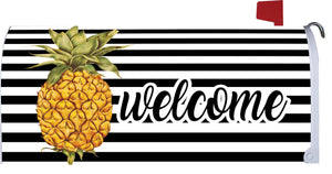 Welcome Pineapple Mailbox Makeover