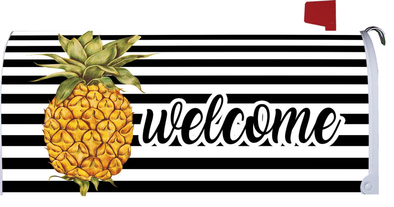 Welcome Pineapple Mailbox Makeover