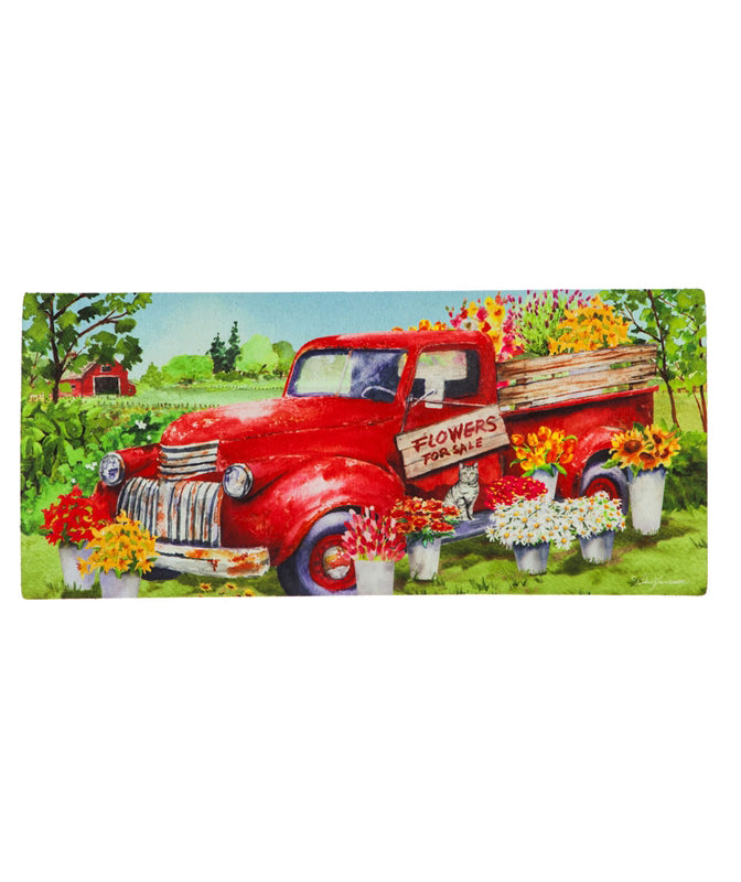 Red Flower Truck Sassafras Mat Insert