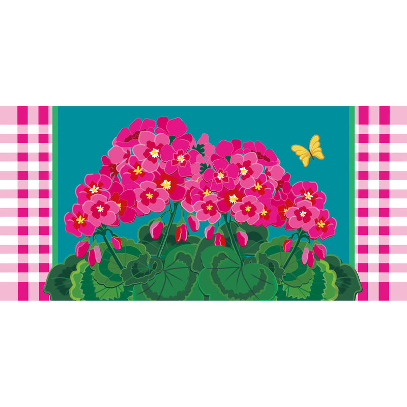 Spring Geraniums Sassafras Switch Mat