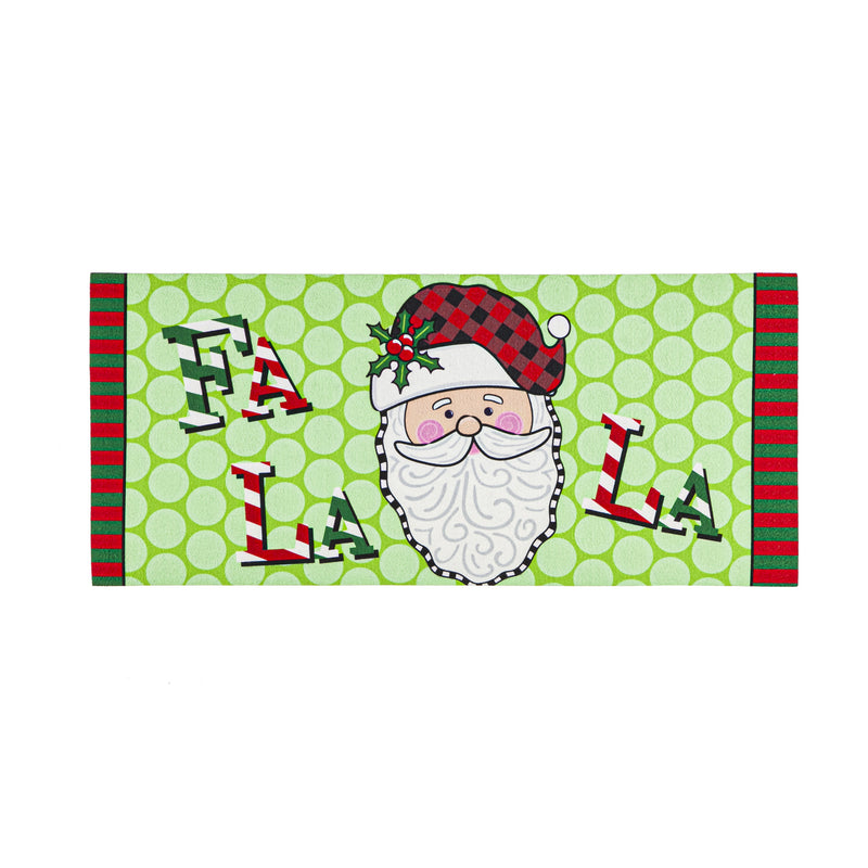 Santa Claus with Holly Sassafras Switch Mat