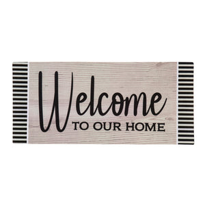 Wood Grain Welcome Sassafras Switch Mat