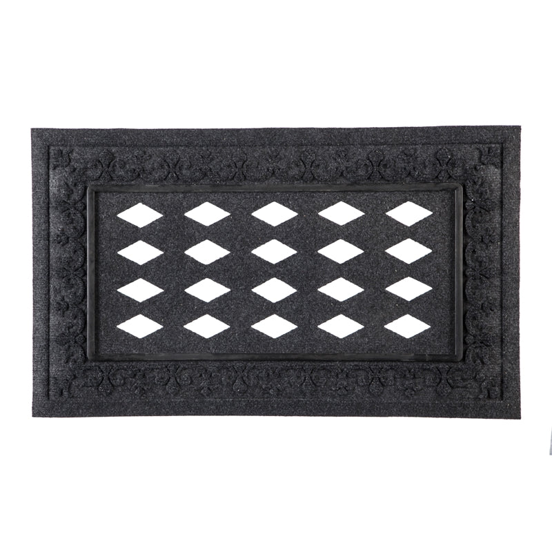 Embossed Fleur de Lis Sassafras Mat Tray