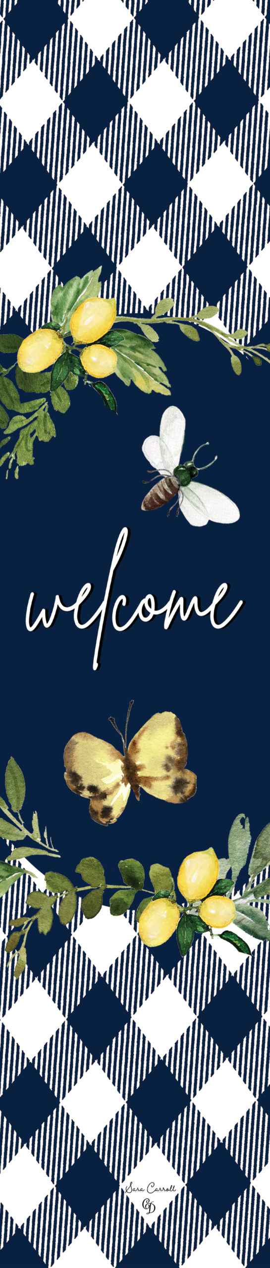 Lemon Welcome Yard Expression