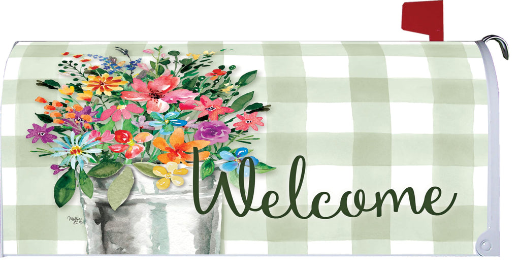 Wildflower Bucket Mailbox Makeover