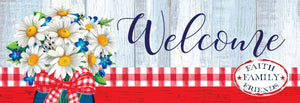 Red Gingham Daisy Signature Sign